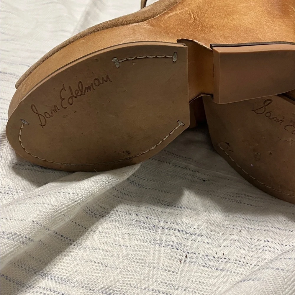 Sam Edelman Open Toe Suede Wedge Sandals W’s 9 - Picture 4 of 4
